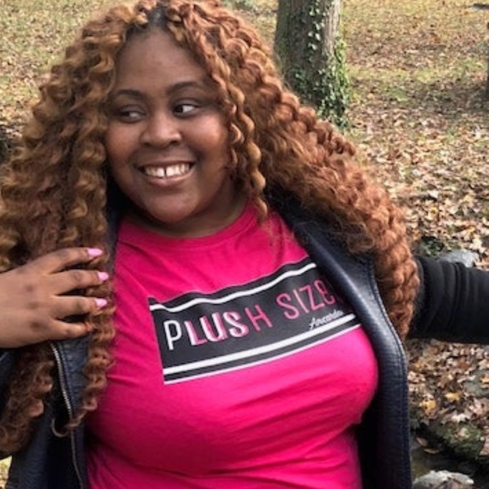 SZ:XL Plush Size T-shirt- Raspberry
